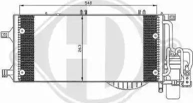 Diederichs 8181302 - Конденсатор, кондиціонер autocars.com.ua