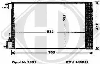 Diederichs 8182600 - Конденсатор, кондиціонер autocars.com.ua