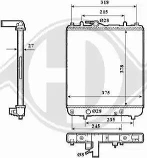 Diederichs 8186506 - Радіатор, охолодження двигуна autocars.com.ua