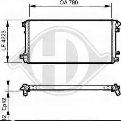 Diederichs 8188606 - Радіатор, охолодження двигуна autocars.com.ua