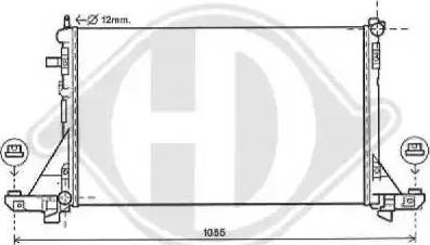 Diederichs 8188706 - Радіатор, охолодження двигуна autocars.com.ua