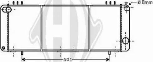 Diederichs 8261205 - Радіатор, охолодження двигуна autocars.com.ua