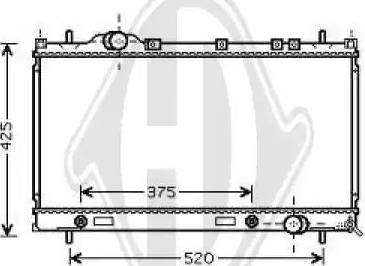 Diederichs 8263002 - Радіатор, охолодження двигуна autocars.com.ua