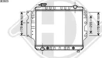 Diederichs 8267506 - Радіатор, охолодження двигуна autocars.com.ua