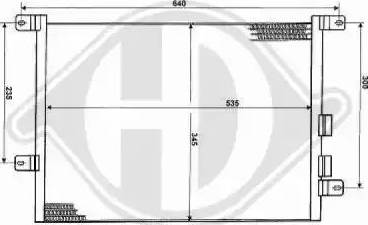 Diederichs 8305000 - Конденсатор, кондиціонер autocars.com.ua