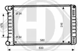 Diederichs 8345307 - Радиатор, охлаждение двигателя autodnr.net