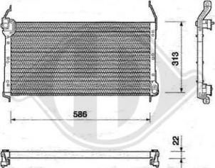 Diederichs 8346101 - Конденсатор, кондиціонер autocars.com.ua