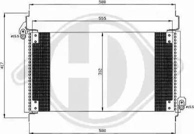 Diederichs 8347501 - Конденсатор, кондиціонер autocars.com.ua