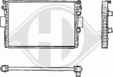 Diederichs 8349206 - Радіатор, охолодження двигуна autocars.com.ua