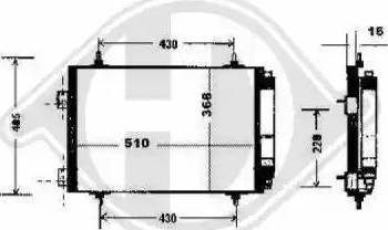 Diederichs 8424208 - Конденсатор, кондиціонер autocars.com.ua