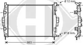 Diederichs 8446406 - Радіатор, охолодження двигуна autocars.com.ua