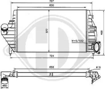 Diederichs 8447205 - Интеркулер autocars.com.ua