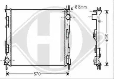 Diederichs 8448103 - Радіатор, охолодження двигуна autocars.com.ua