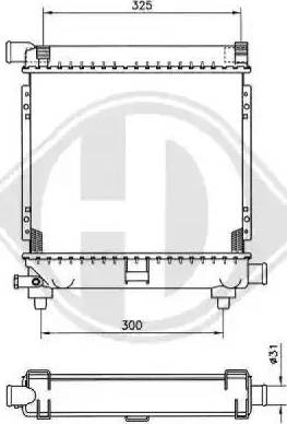 Diederichs 8500335 - Радіатор, охолодження двигуна autocars.com.ua