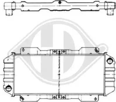 Diederichs 8501036 - Радіатор, охолодження двигуна autocars.com.ua