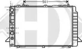 Diederichs 8501945 - Радіатор, охолодження двигуна autocars.com.ua