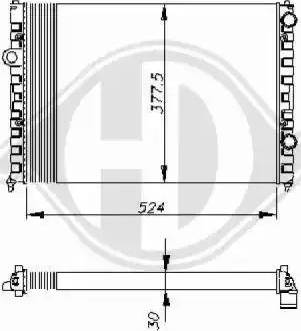 Diederichs 8502455 - Радіатор, охолодження двигуна autocars.com.ua