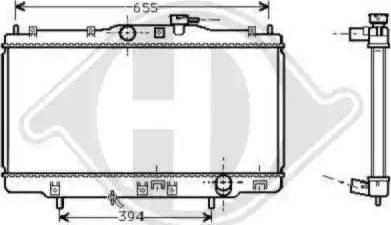 Diederichs 8521701 - Радіатор, охолодження двигуна autocars.com.ua