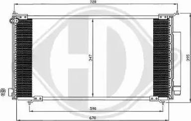 Diederichs 8528100 - Конденсатор, кондиціонер autocars.com.ua