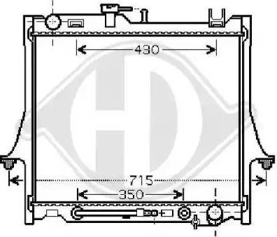 Diederichs 8540280 - Радіатор, охолодження двигуна autocars.com.ua