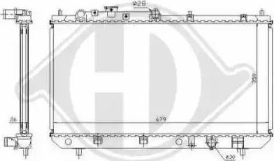 Diederichs 8561704 - Радіатор, охолодження двигуна autocars.com.ua