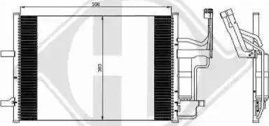 Diederichs 8561801 - Конденсатор, кондиціонер autocars.com.ua