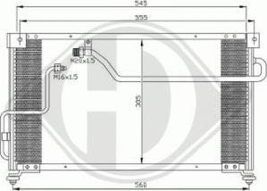 Diederichs 8562301 - Конденсатор, кондиціонер autocars.com.ua