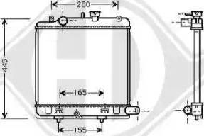 Diederichs 8562505 - Радіатор, охолодження двигуна autocars.com.ua