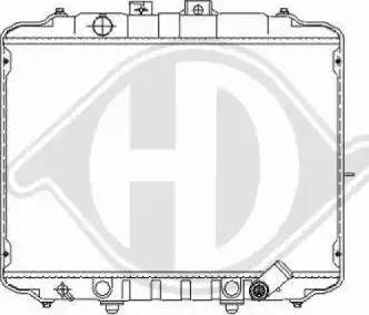 Diederichs 8588507 - Радіатор, охолодження двигуна autocars.com.ua