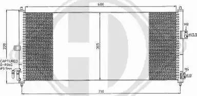 Diederichs 8601602 - Конденсатор, кондиціонер autocars.com.ua