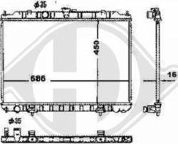 Diederichs 8608500 - Радіатор, охолодження двигуна autocars.com.ua