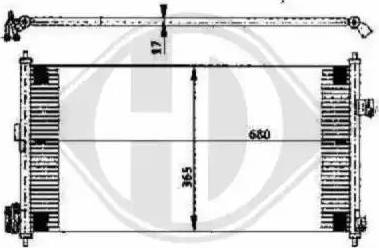 Diederichs 8608505 - Конденсатор, кондиціонер autocars.com.ua