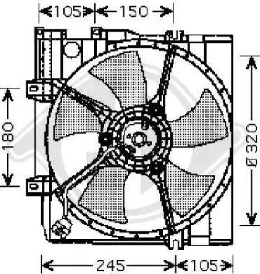 Diederichs 8622103 - Вентилятор, охолодження двигуна autocars.com.ua
