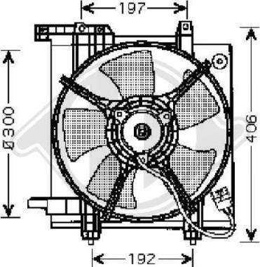 Diederichs 8622203 - Вентилятор, охолодження двигуна autocars.com.ua