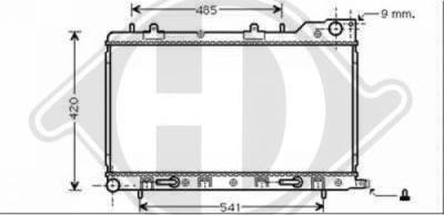 Diederichs 8624011 - Радіатор, охолодження двигуна autocars.com.ua