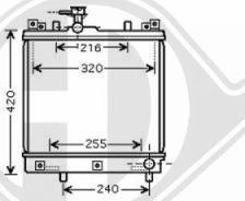 Diederichs 8640401 - Радиатор, охлаждение двигателя autodnr.net