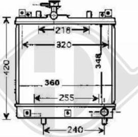 Diederichs 8640405 - Радиатор, охлаждение двигателя autodnr.net