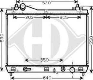 Diederichs 8643305 - Радіатор, охолодження двигуна autocars.com.ua