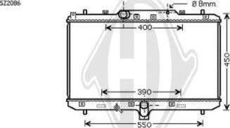 Diederichs 8644585 - Радіатор, охолодження двигуна autocars.com.ua