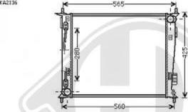 Diederichs 8652606 - Радіатор, охолодження двигуна autocars.com.ua