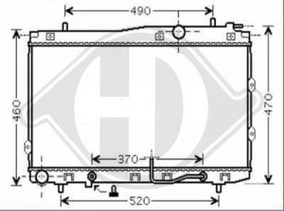 Diederichs 8655201 - Радіатор, охолодження двигуна autocars.com.ua