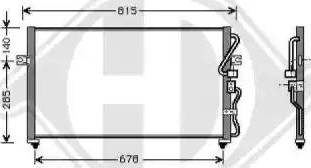 Diederichs 8658000 - Конденсатор, кондиціонер autocars.com.ua