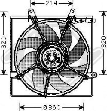 Diederichs 8658017 - Вентилятор, охолодження двигуна autocars.com.ua