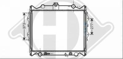 Diederichs 8668287 - Радіатор, охолодження двигуна autocars.com.ua