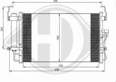 Diederichs 8684300 - Конденсатор, кондиціонер autocars.com.ua