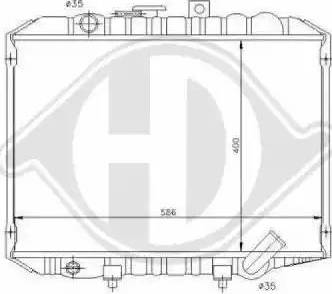 Diederichs 8689005 - Радіатор, охолодження двигуна autocars.com.ua