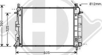 Diederichs 8751306 - Радіатор, охолодження двигуна autocars.com.ua