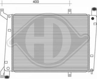Diederichs 8761307 - Радіатор, охолодження двигуна autocars.com.ua
