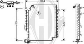 Diederichs DCC1019 - Конденсатор, кондиціонер autocars.com.ua