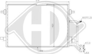 Diederichs DCC1025 - Конденсатор, кондиціонер autocars.com.ua